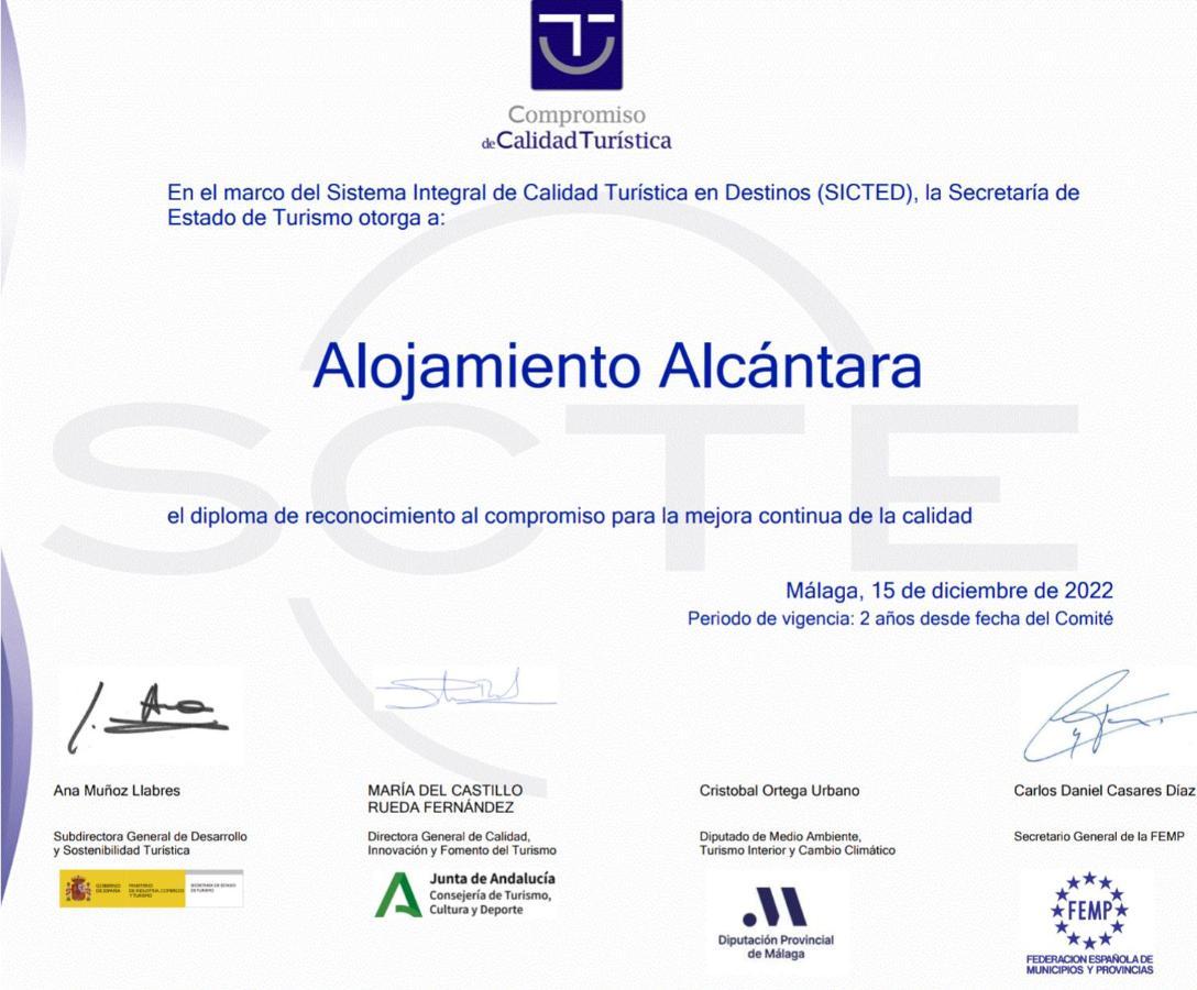 Alojamiento Alcantara Alora Exterior foto